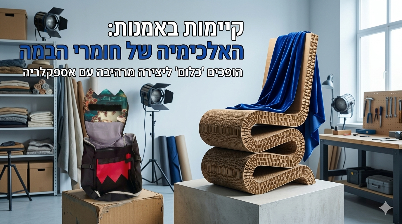 קיימות באמנות: שימוש חוזר בחומרי במה