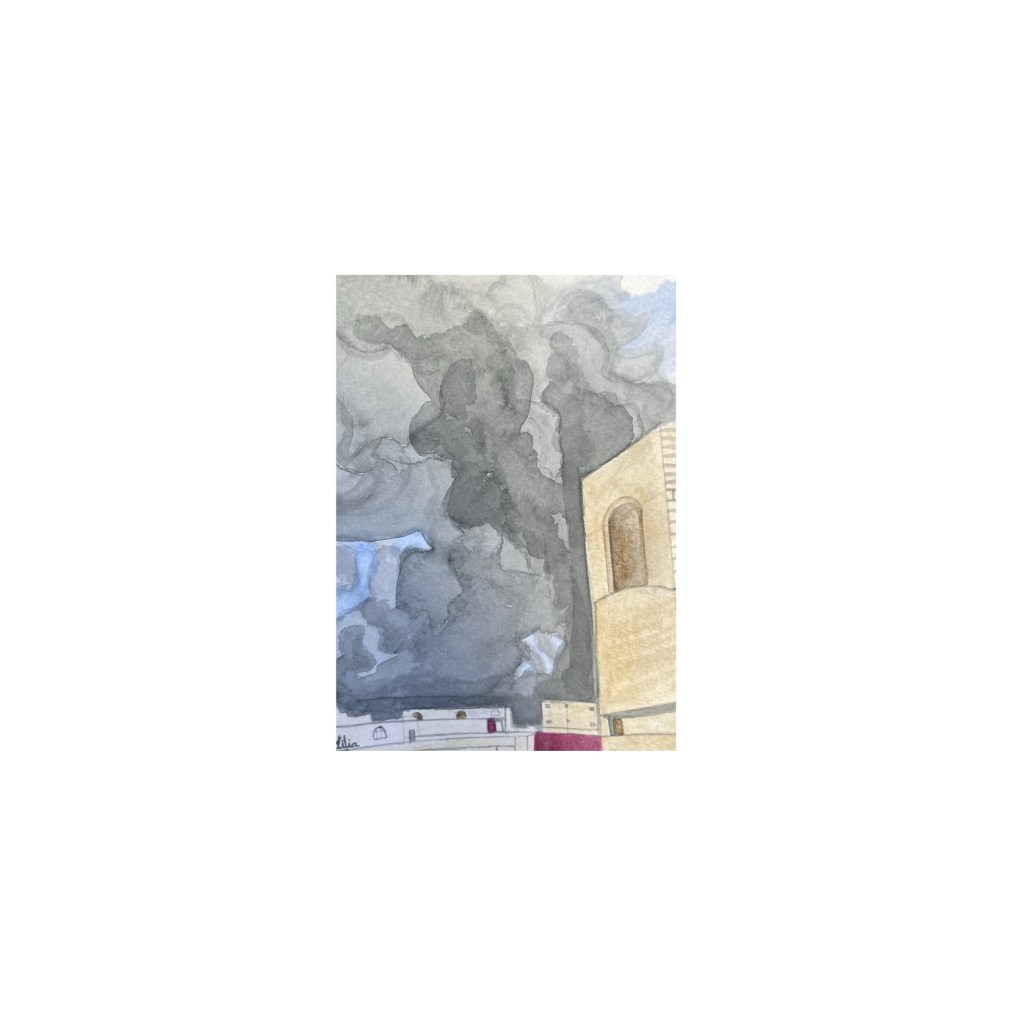 עשן שחור בתימן, 6.5.25 | שדה התעופה, מפעל המלט