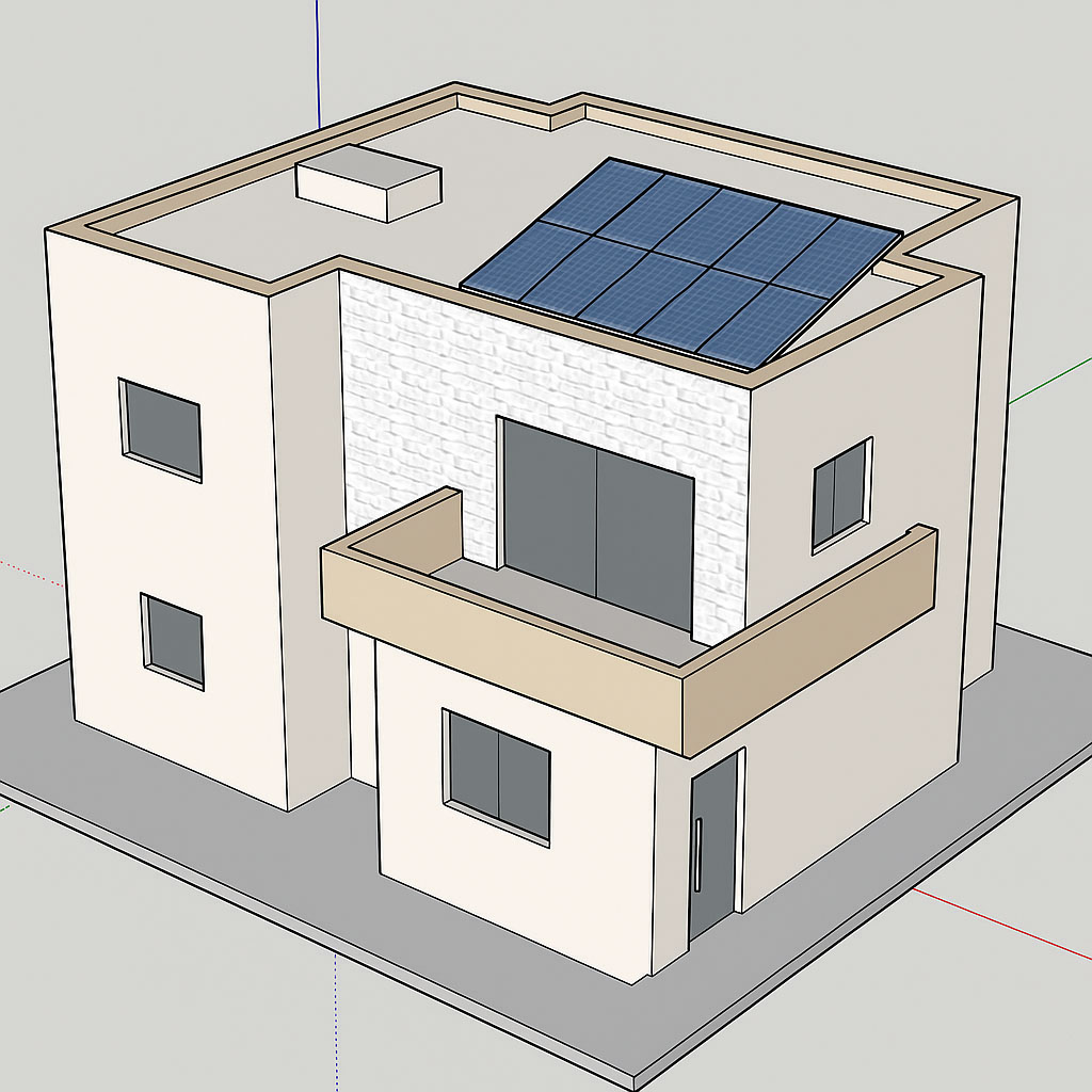 גג סולרי מבנה
