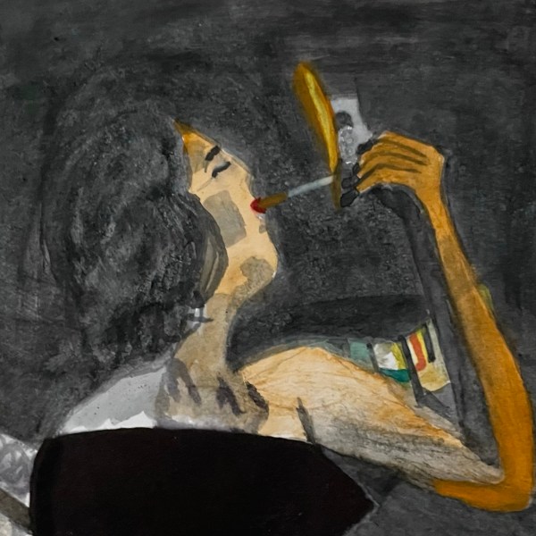 ⁦אישה מדליקה סיגריה באיראן⁩ – תמונה ⁦2⁩